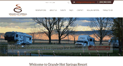 Desktop Screenshot of grandehotsprings.com